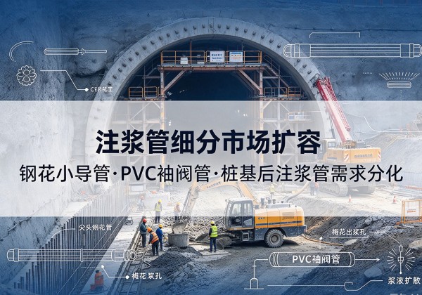 洛江注浆管细分市场扩容，隧道钢花小导管、PVC 袖阀管、桩基后注浆管需求分化